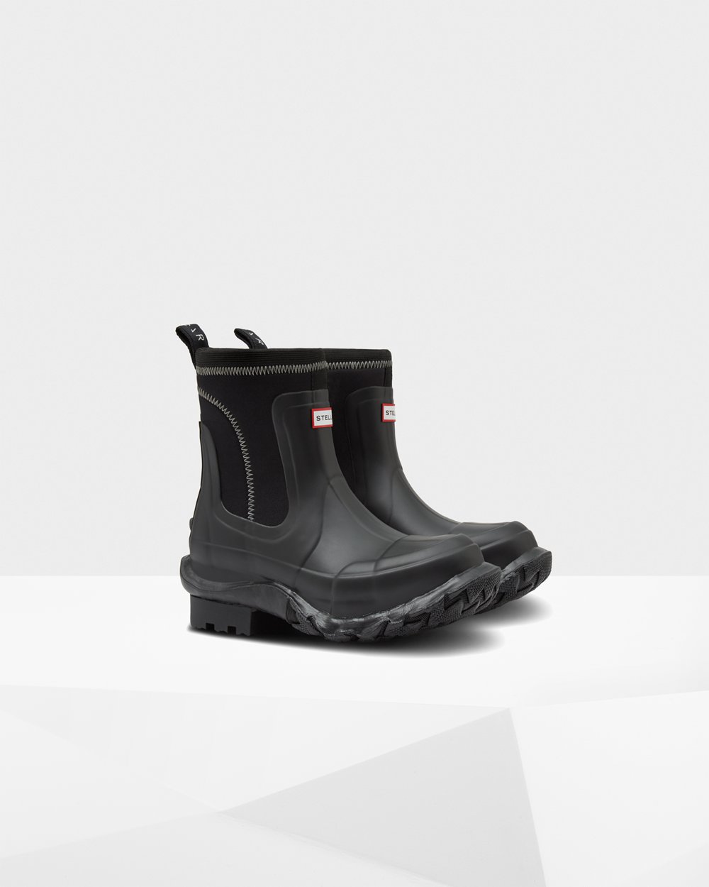 Hunter Stella Mccartney X Chelsea Boots - On Sale Mens Black - RYXMUA158
